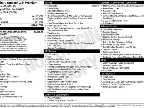 Used 2018 Subaru Outback 2.5i Premium image 6