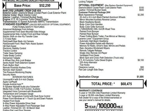 Used 2019 RAM 2500 Laramie w/ Black Appearance Package image 2