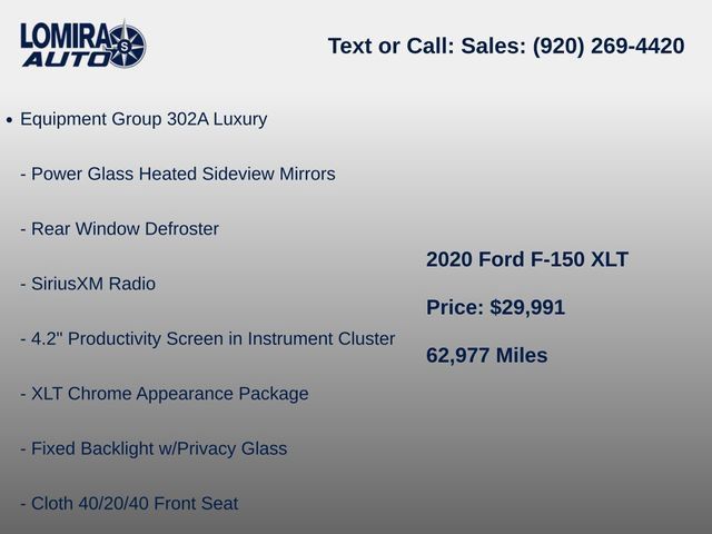 Used 2020 Ford F150 XLT w/ Equipment Group 302A Luxury AWD/4WD image 6