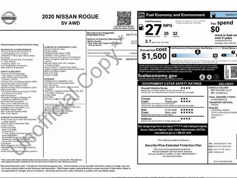 Used 2020 Nissan Rogue SV image 7