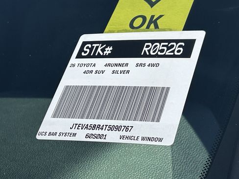 Certified 2026 Toyota 4Runner SR5 AWD/4WD image 33