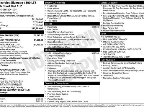 Used 2025 Chevrolet Silverado 1500 LTZ w/ LTZ Premium Package AWD/4WD image 12