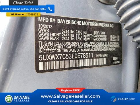 Used 2014 BMW X3 xDrive35i image 17