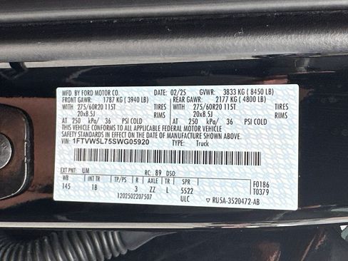 Certified 2025 Ford F150 Lightning Lariat AWD/4WD image 35