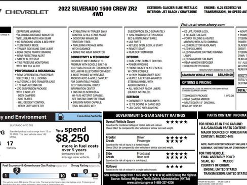 Used 2022 Chevrolet Silverado 1500 ZR2 w/ Technology Package AWD/4WD image 4