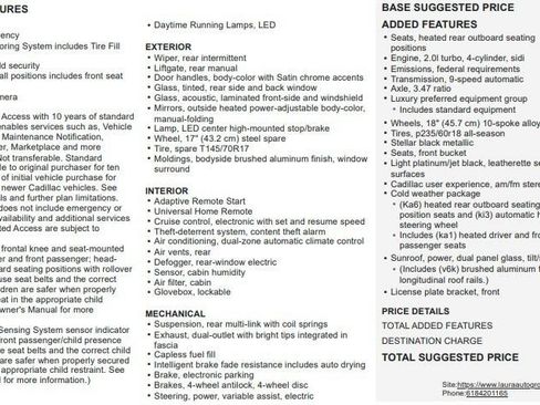Used 2019 Cadillac XT4 Luxury w/ Cold Weather Package FWD image 2