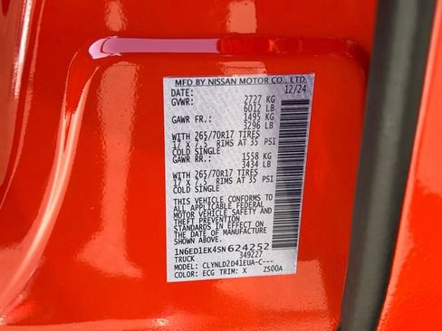 New 2025 Nissan Frontier PRO-4X w/ Pro Convenience Package image 28