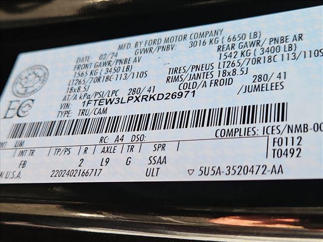 Used 2024 Ford F150 XLT w/ Equipment Group 302A MID AWD/4WD image 24