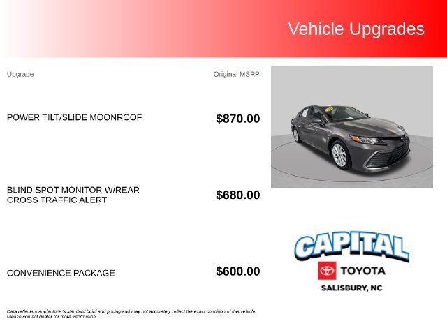 Used 2024 Toyota Camry LE w/ Convenience Package FWD image 2