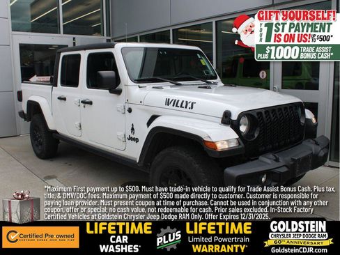 Certified 2021 Jeep Gladiator Willys image 1