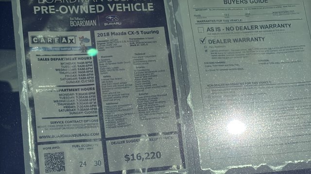 Used 2018 MAZDA CX-5 Touring w/ Preferred Equipment Package AWD/4WD image 28
