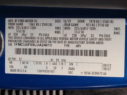 Used 2020 Ford Escape S FWD image 33
