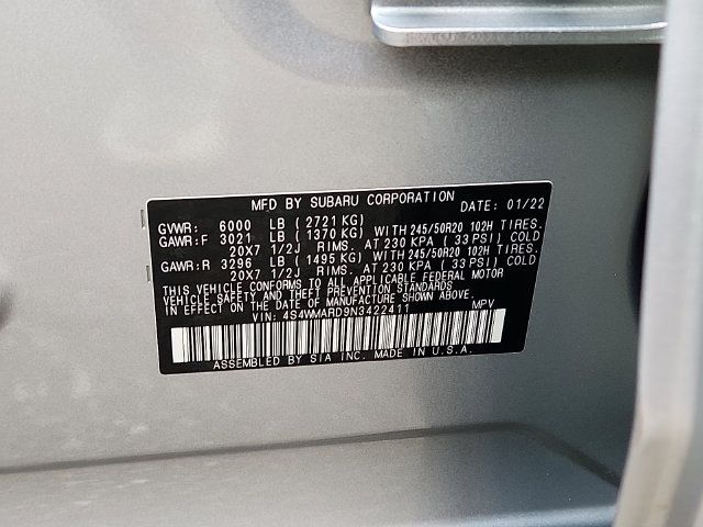 Used 2022 Subaru Ascent Touring w/ Popular Package #2A AWD/4WD image 28