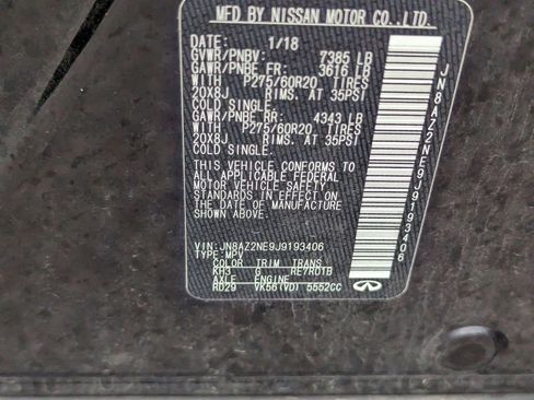 Certified 2018 INFINITI QX80 Limited w/ All Season Package image 32