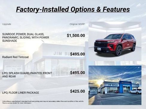 New 2026 Chevrolet Traverse RS w/ LPO, Floor Liner Package AWD/4WD image 7
