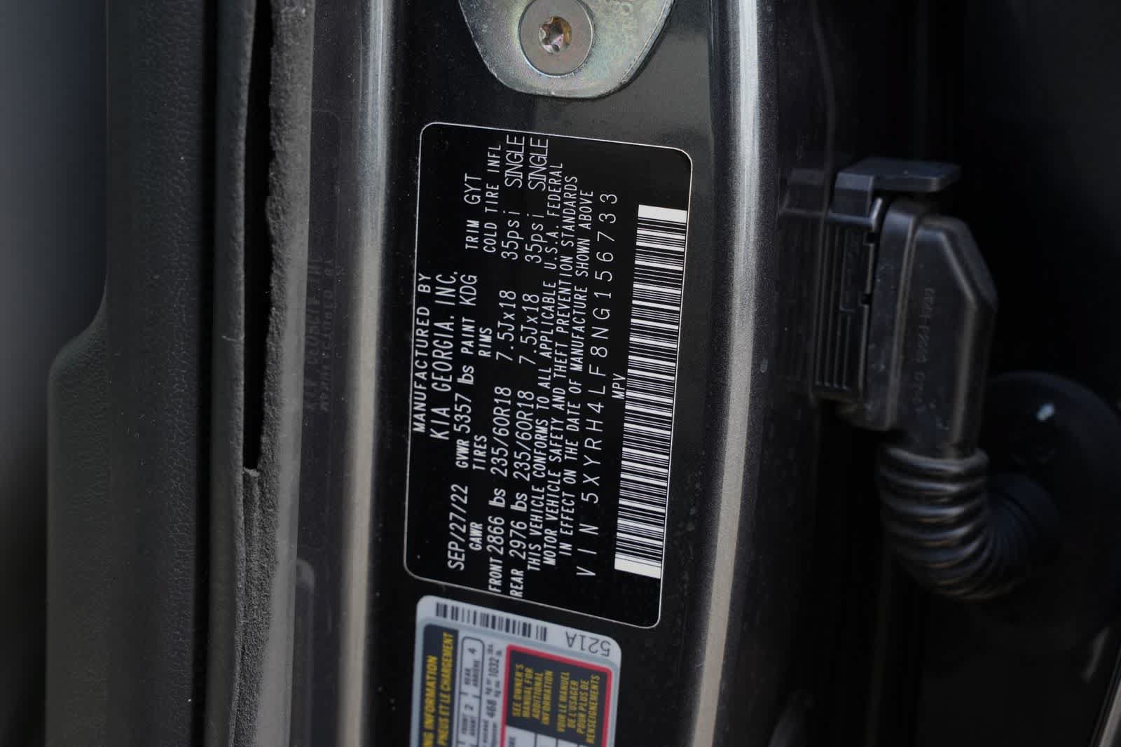 Used 2022 Kia Sorento EX w/ Panoramic Sunroof Package FWD image 26