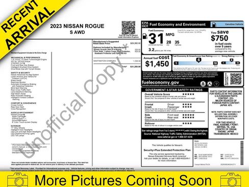 Certified 2023 Nissan Rogue S image 1