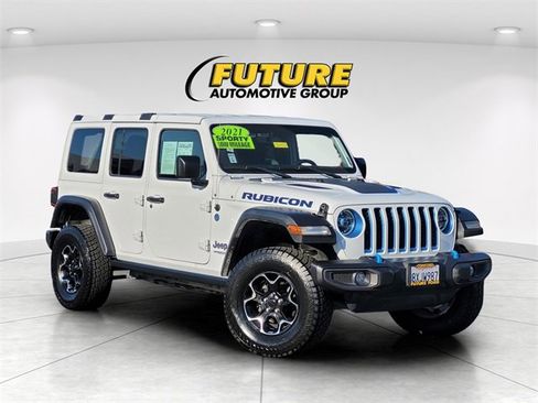 Used 2021 Jeep Wrangler Unlimited Rubicon 4xe w/ Safety Group image 1