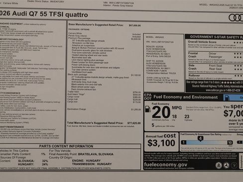 New 2026 Audi Q7 3.0T Premium Plus image 32