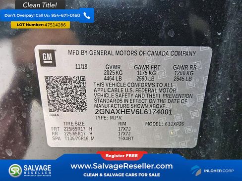 Used 2020 Chevrolet Equinox LS w/ LS Convenience Package FWD image 17