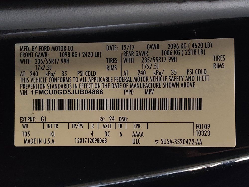 Used 2018 Ford Escape SE FWD image 33