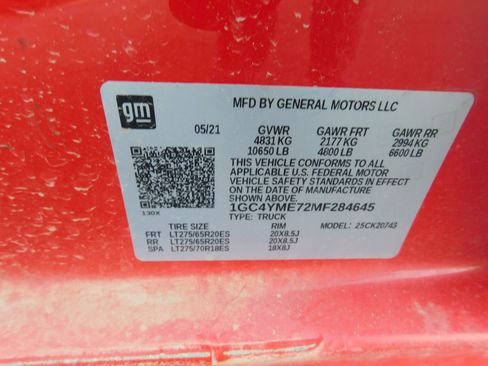 Used 2021 Chevrolet Silverado 2500 Custom image 11