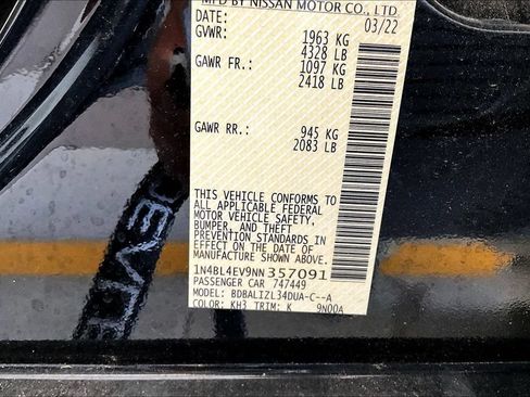 Used 2022 Nissan Altima 2.5 SL FWD image 18