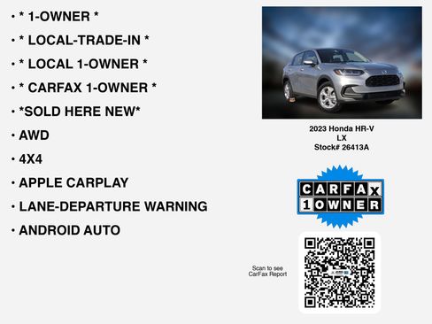 Certified 2023 Honda HR-V LX image 7