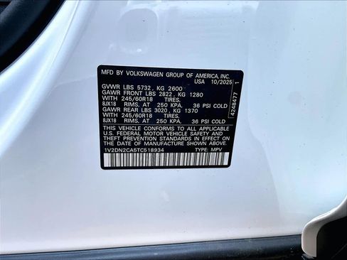 New 2026 Volkswagen Atlas SE image 35