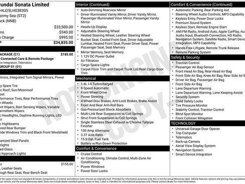 Used 2020 Hyundai Sonata Limited w/ Cargo Package image 28