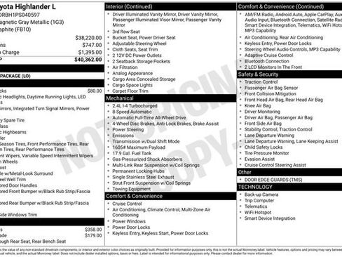 Used 2023 Toyota Highlander L AWD/4WD image 2