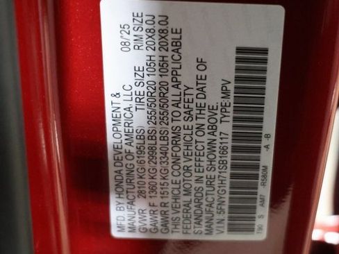 New 2025 Honda Pilot Touring image 30