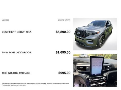 Used 2023 Ford Explorer ST w/ Equipment Group 401A AWD/4WD image 3