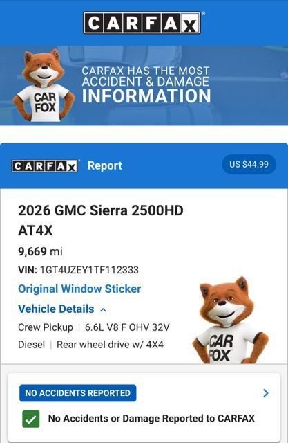 Used 2026 GMC Sierra 2500 AT4X AWD/4WD image 6