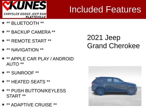 Used 2021 Jeep Grand Cherokee High Altitude AWD/4WD image 2