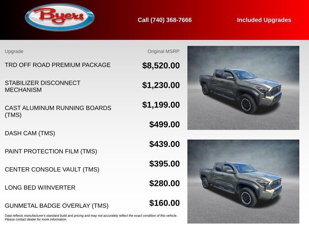 Used 2024 Toyota Tacoma TRD Off-Road w/ TRD Off Road Premium Package AWD/4WD image 5