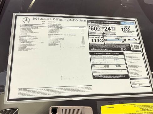 New 2026 Mercedes-Benz E 53 AMG e 4MATIC Sedan image 18
