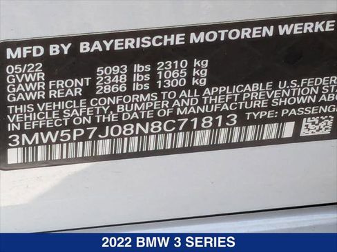 Used 2022 BMW 330e w/ Driving Assistance Package RWD image 24