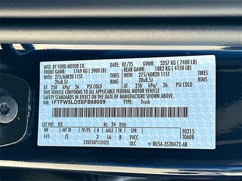 New 2025 Ford F150 Lariat w/ Equipment Group 501A Mid image 21