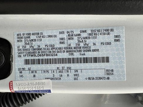 Used 2025 Ford F150 Lariat w/ Equipment Group 501A Mid AWD/4WD image 33
