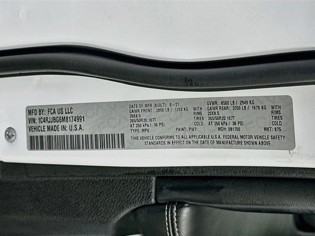 Used 2021 Jeep Grand Cherokee L Limited RWD image 36