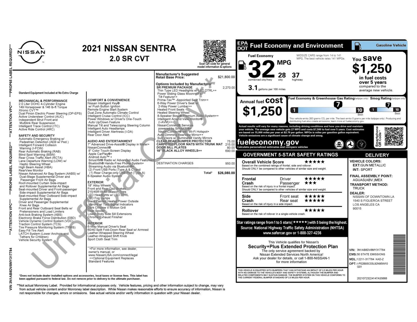 Used 2021 Nissan Sentra SR w/ SR Premium Package FWD image 49