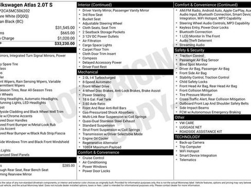 Used 2021 Volkswagen Atlas S FWD image 14