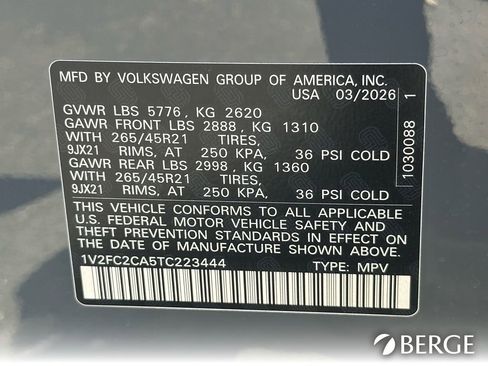 New 2026 Volkswagen Atlas Cross Sport SEL Premium R-Line AWD/4WD image 36