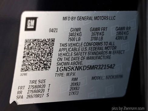 Used 2021 Chevrolet Tahoe LT w/ LT Signature Package image 33