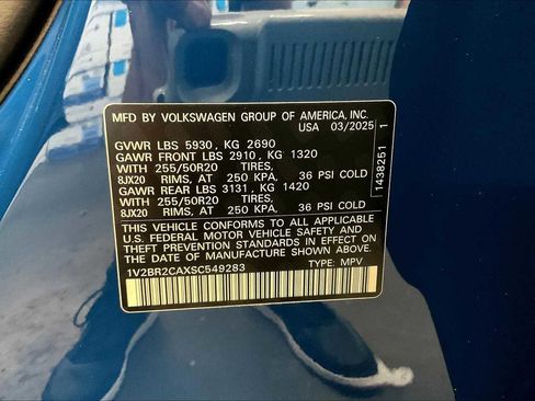 New 2025 Volkswagen Atlas SEL image 35