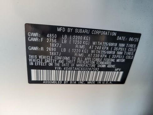 Certified 2025 Subaru Outback Limited image 23