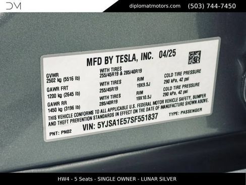 Used 2025 Tesla Model S AWD/4WD image 44