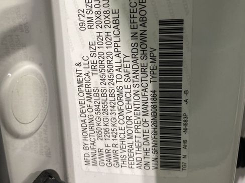 Certified 2022 Honda Pilot Special Edition image 18