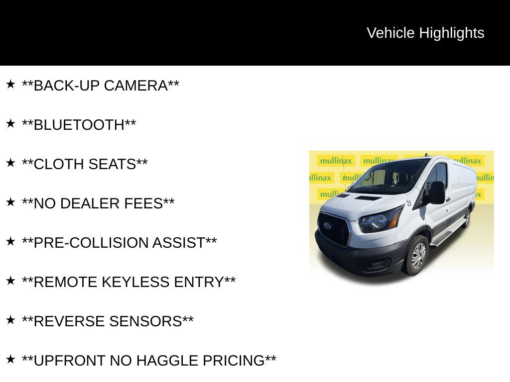 Certified 2025 Ford Transit 250 Low Roof w/ Exterior Upgrade Package RWD image 6